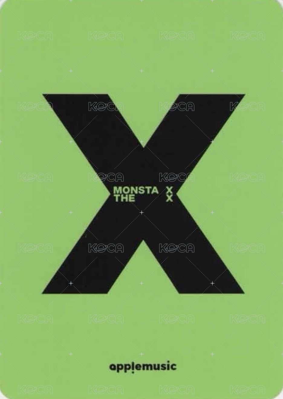 THE X am 預售 特典卡  背面