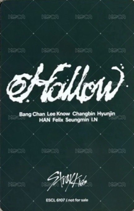 Hollow 專輯卡 通常盤 背面