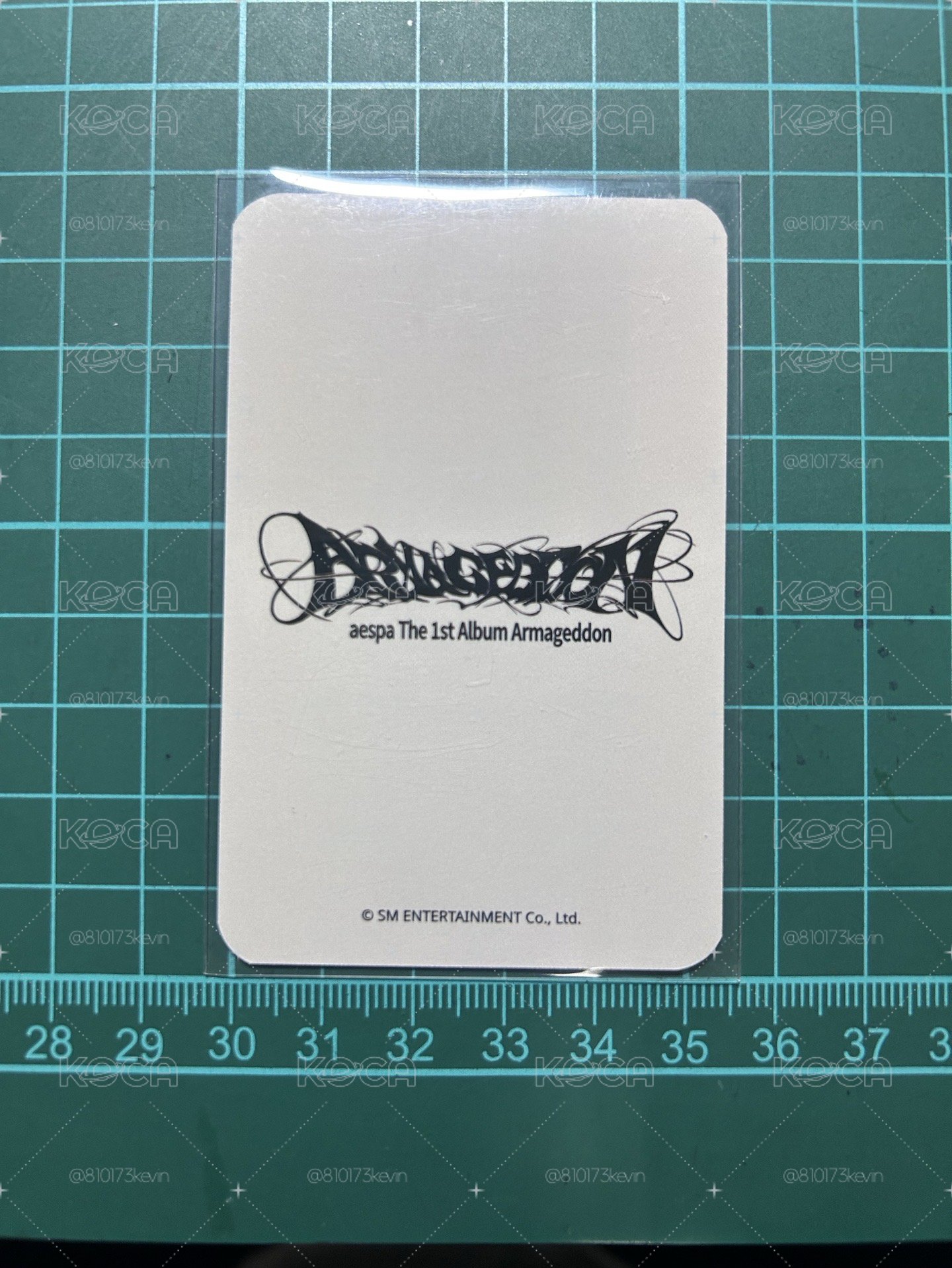 aespa Armageddon 幸運卡 特典 冬