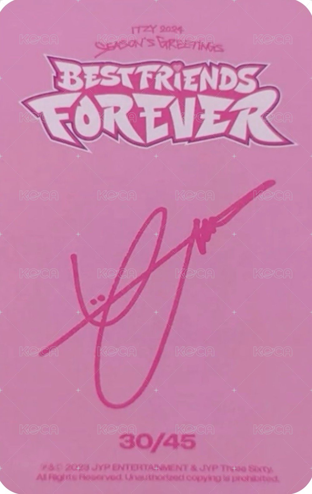 2024年曆 隨機卡  背面