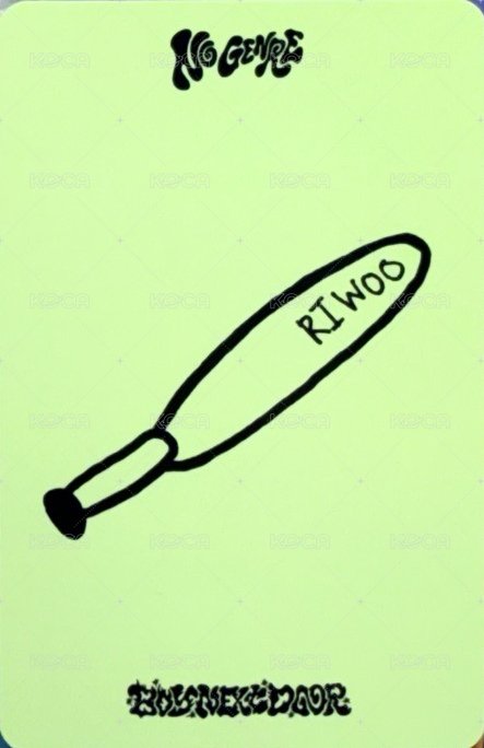 No Genre 打歌卡 音銀2.0 2 背面