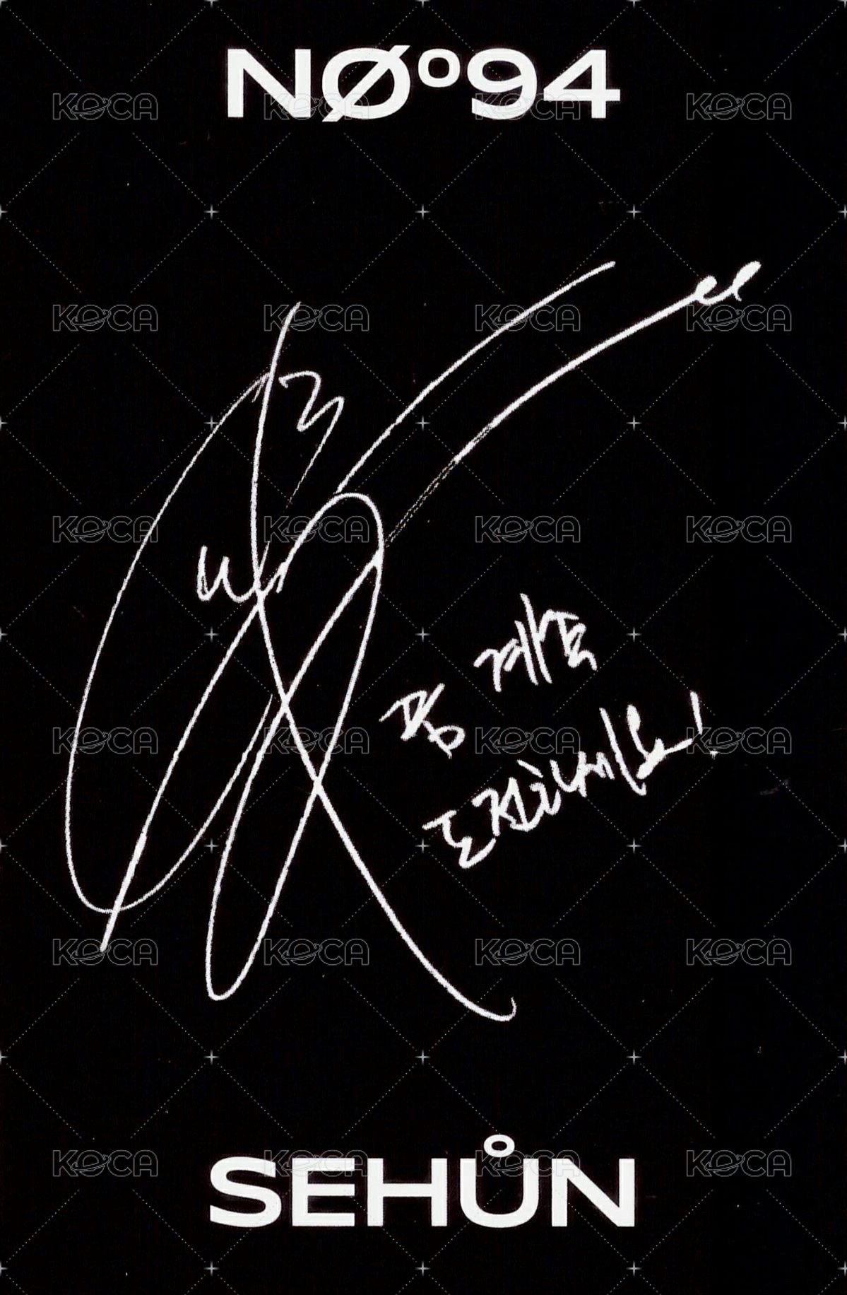 正規六輯 X-EXO Ver.  專輯卡  背面