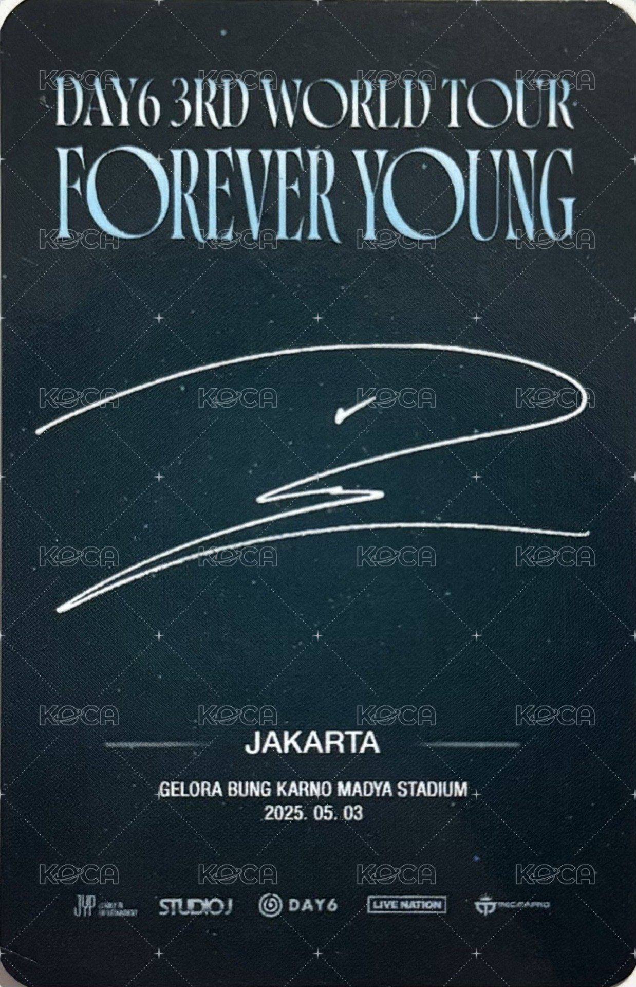 3rd世巡 雅加達場 入場卡 / 場限卡  背面