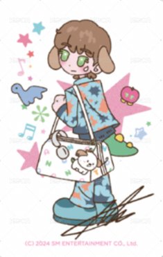 2024fc 末場 周邊卡 卡通T 背面