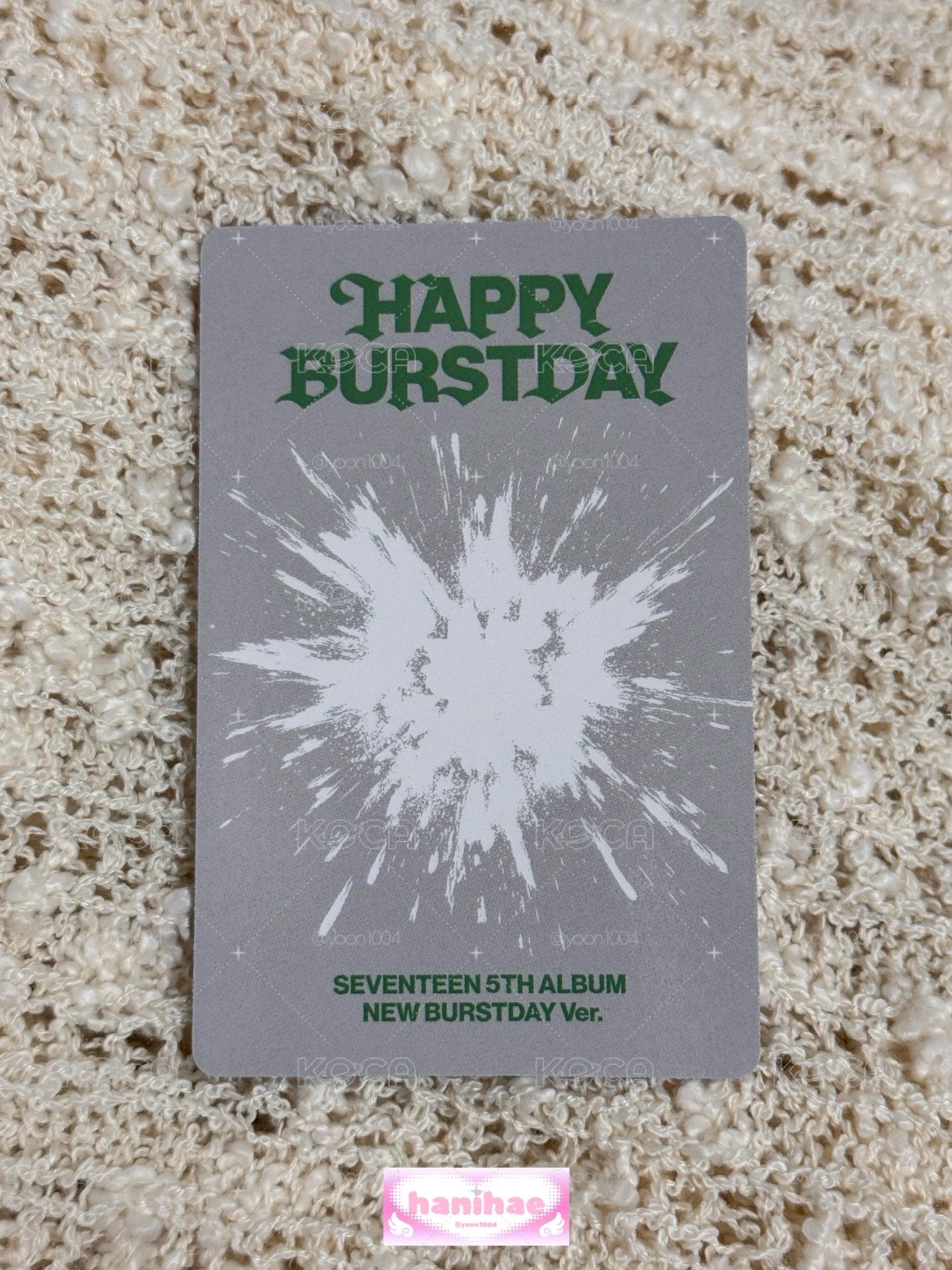 Hoshi 順榮 正五 NEW BURSTDAY 專卡