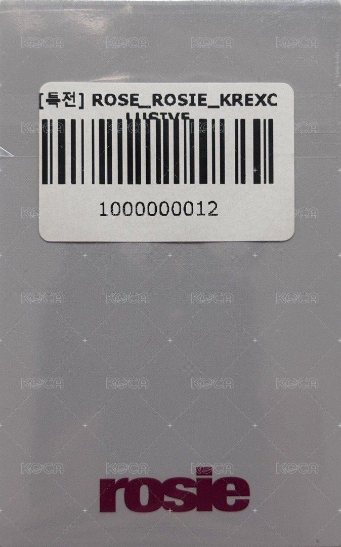 rosie tbl 特典卡 麥克風肉 背面