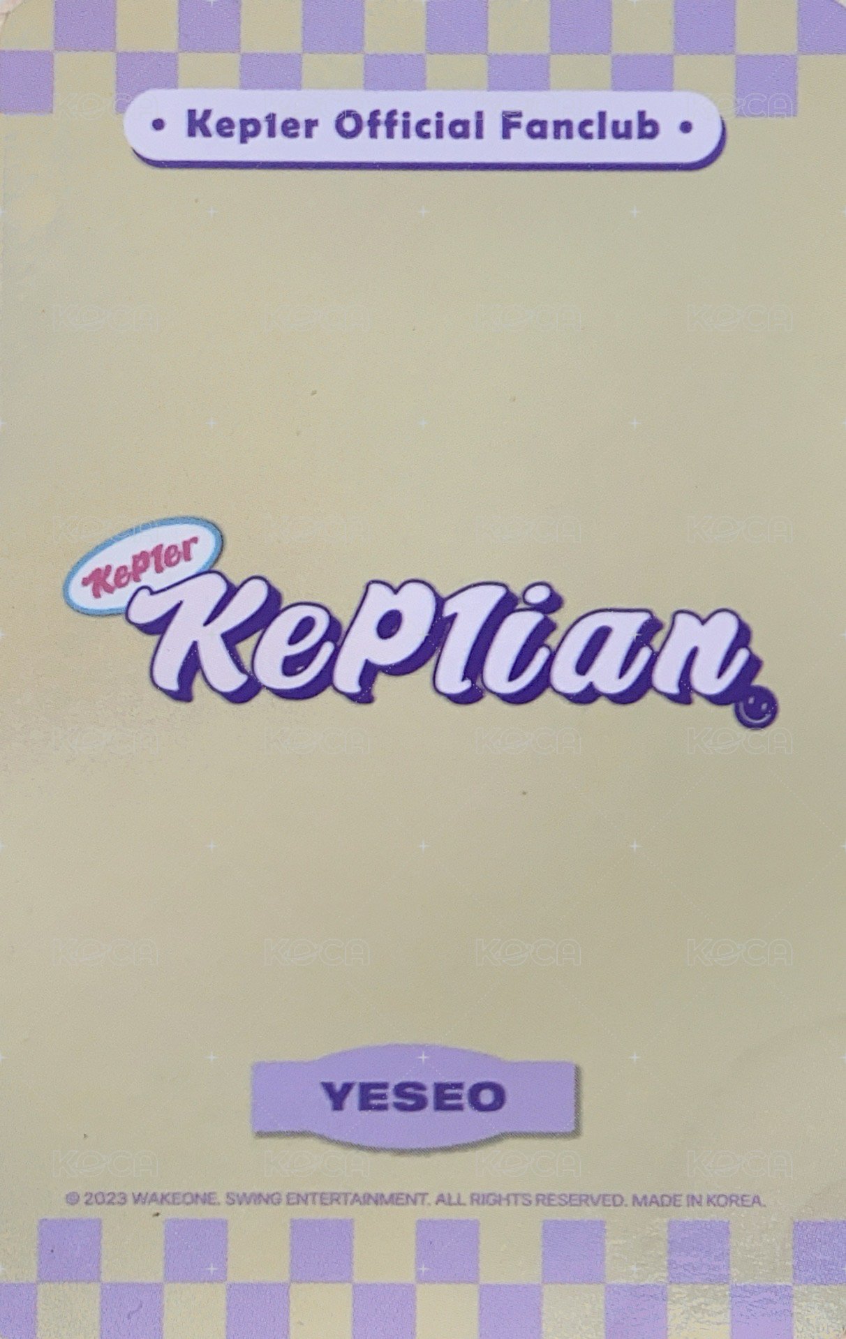 2期會員禮 會員禮卡  背面