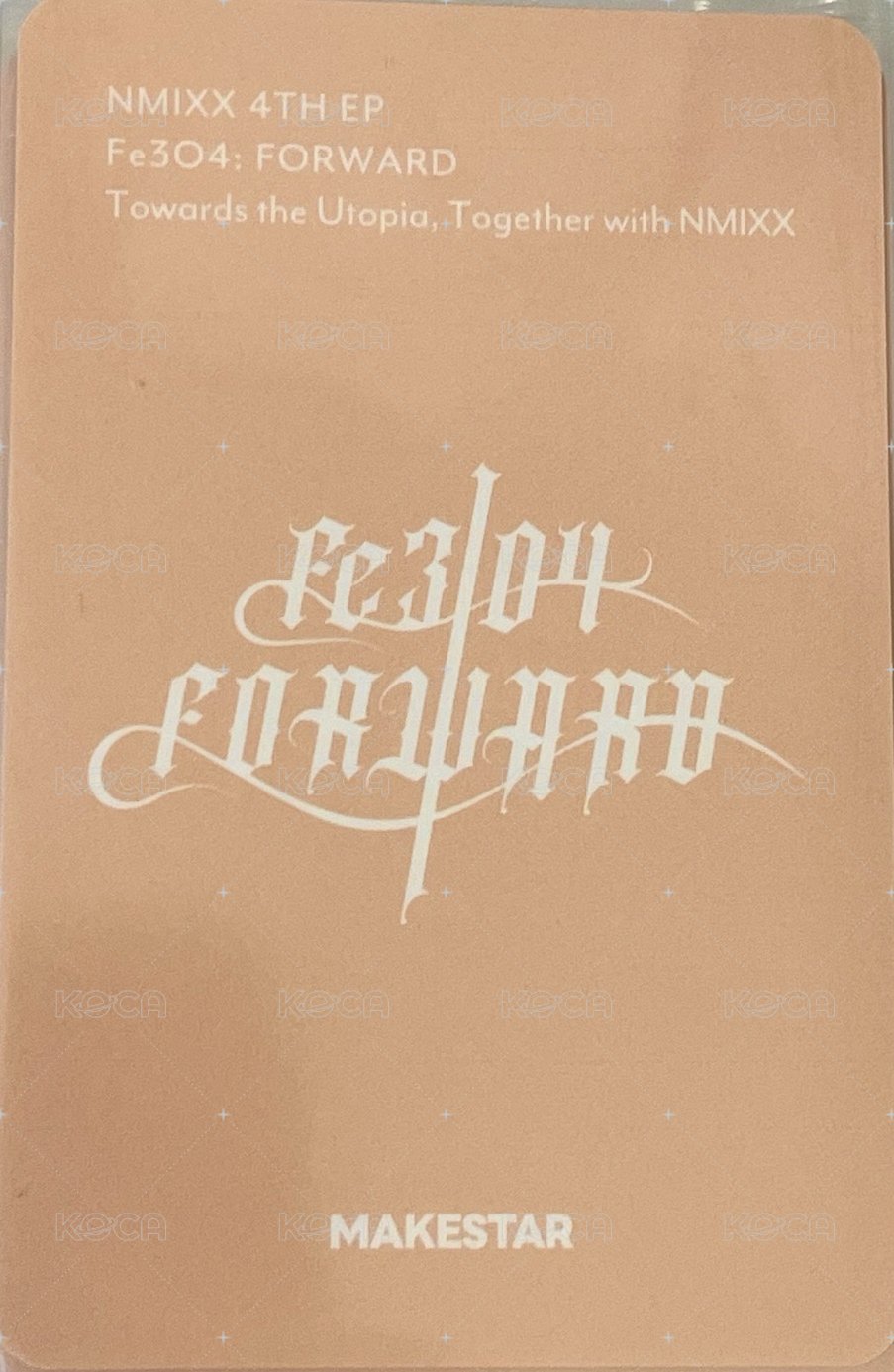 FORWARD ms 21.0 簽售卡 探頭 背面