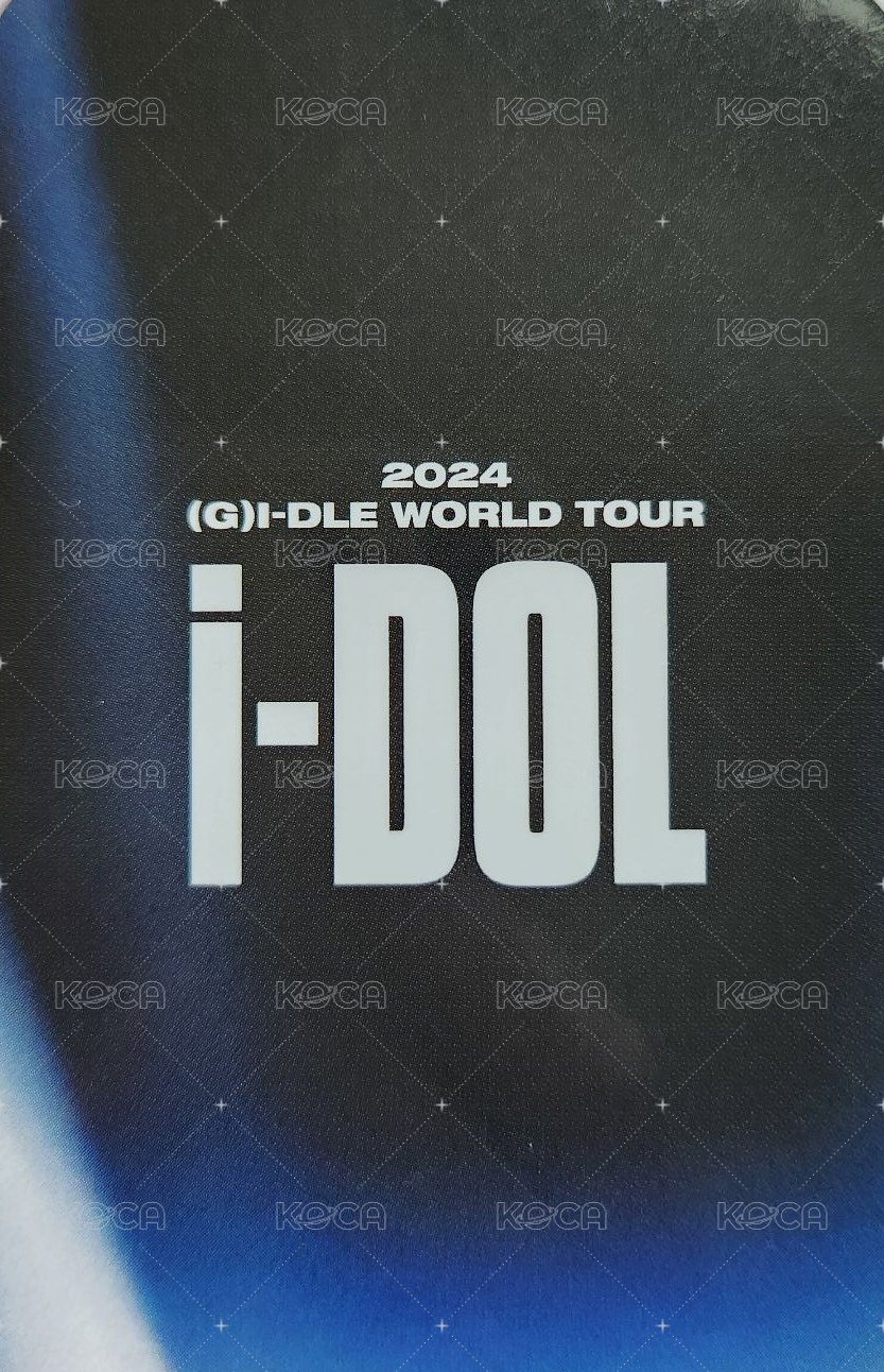 24’演唱會 iDOL 隨機卡  背面