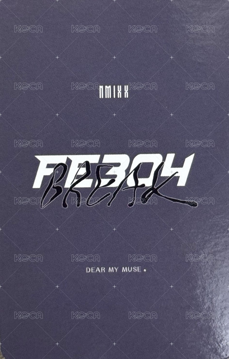 BREAK dmm 線上 簽售卡 臉頰比心圭 背面