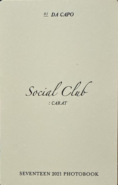 Social Club寫真卡