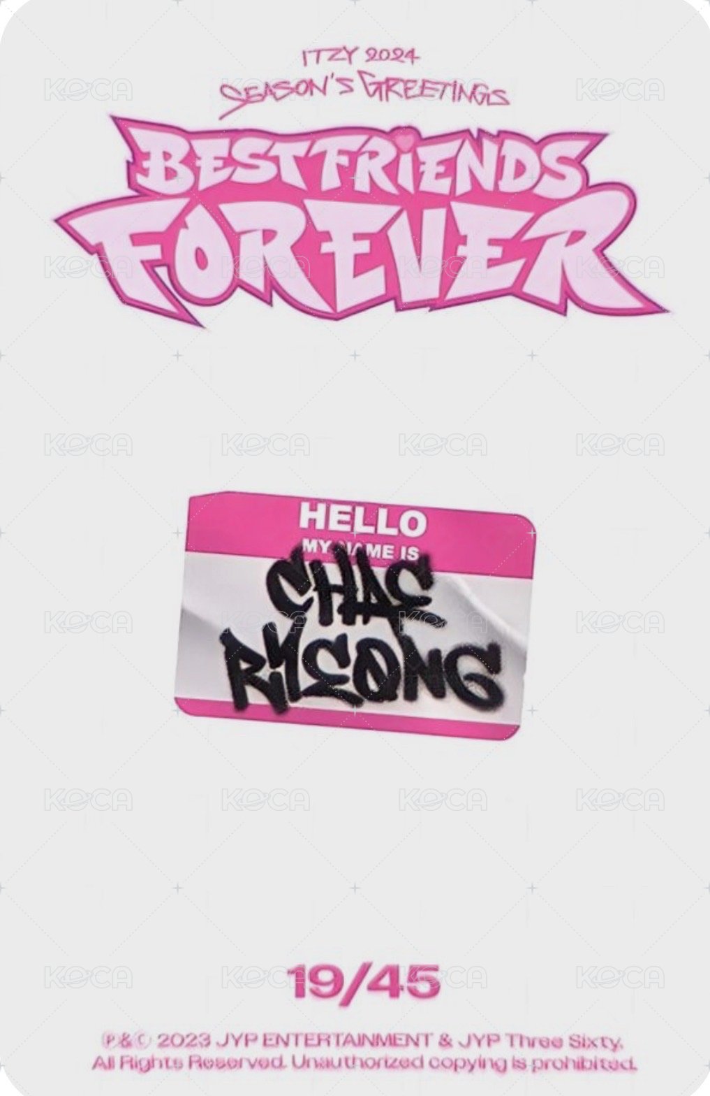 2024年曆 隨機卡  背面