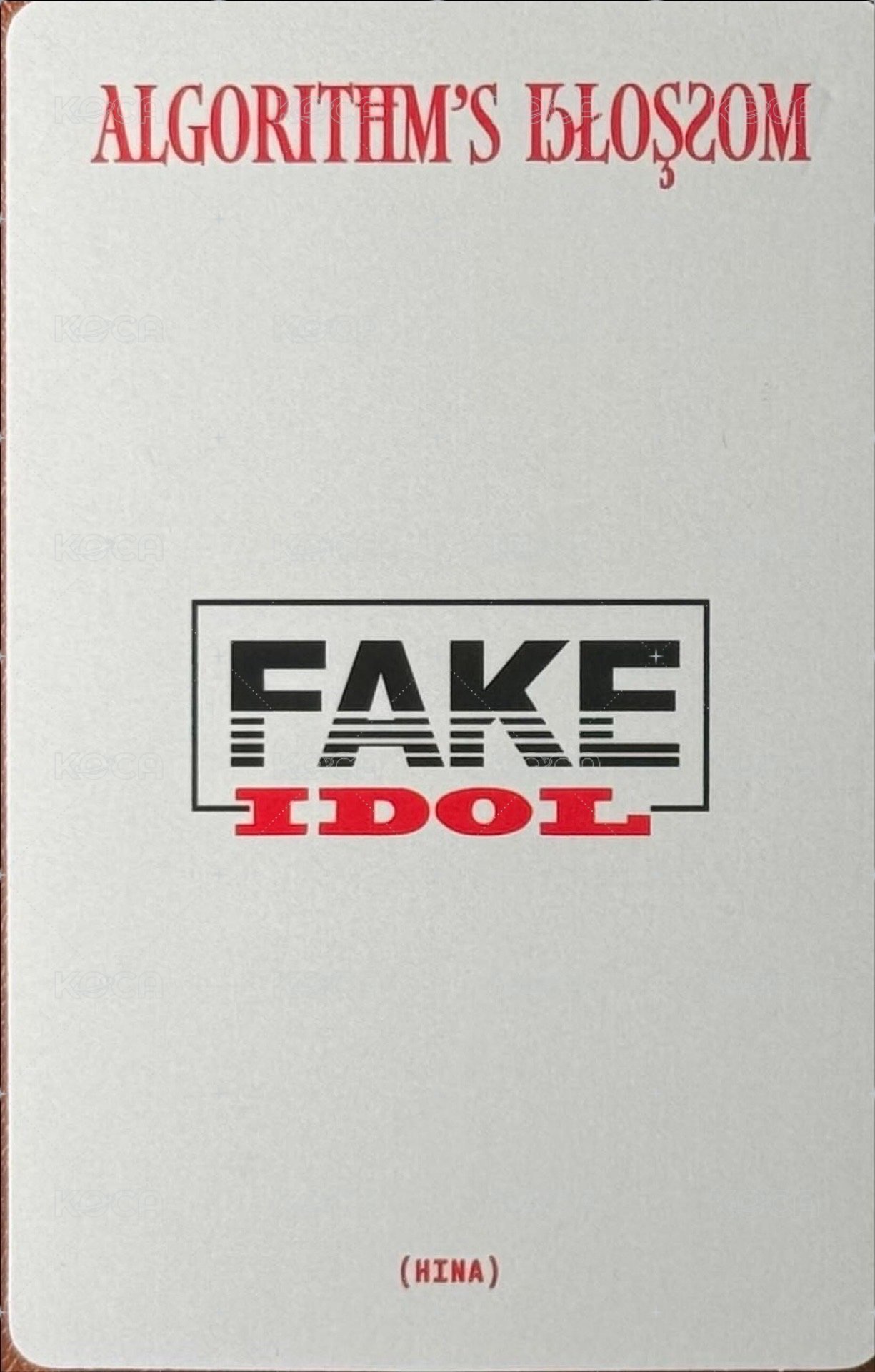 迷二 專輯卡 D版娜 背面