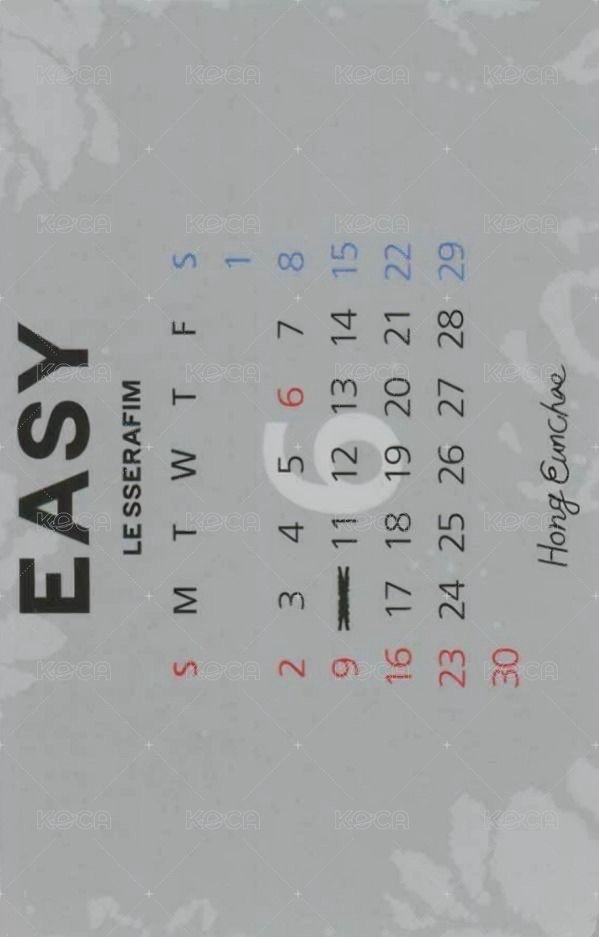 EASY mk 預售 特典卡 生日卡背 背面