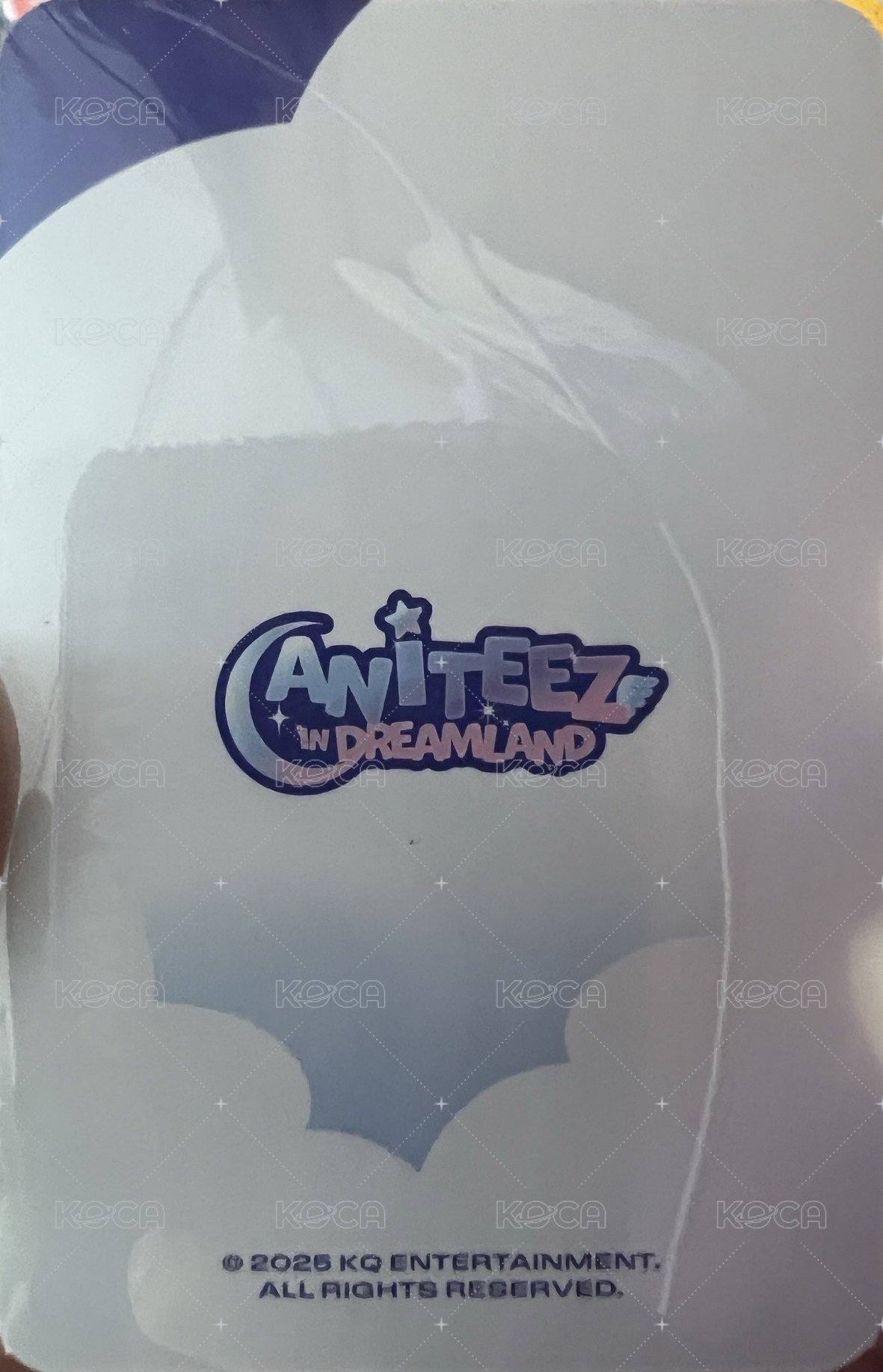 ANITEEZ IN DREAMLAND 周邊卡 PVC PHOTOCARD HOLDER 背面