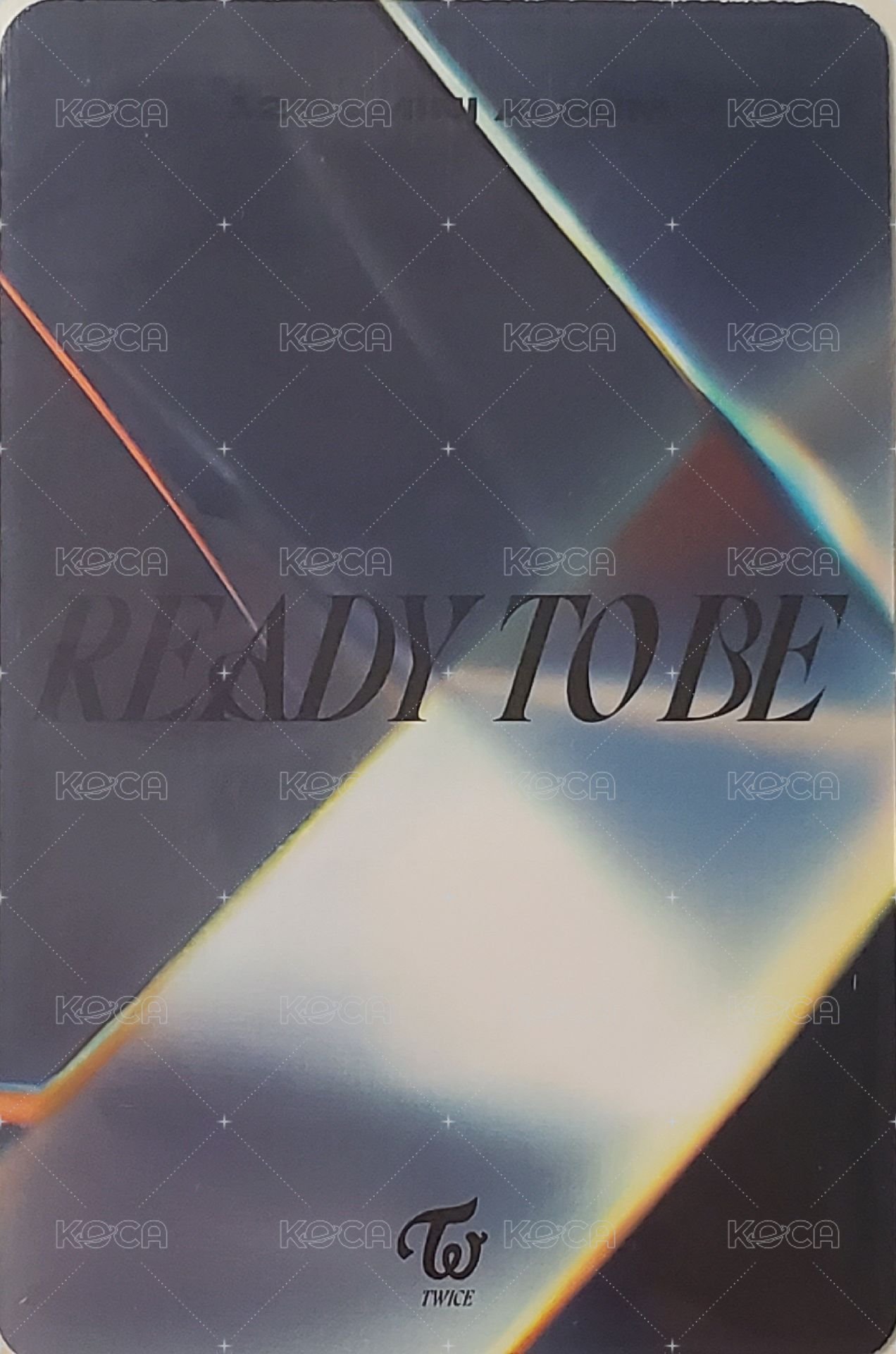 READY TO BE 專輯卡  背面