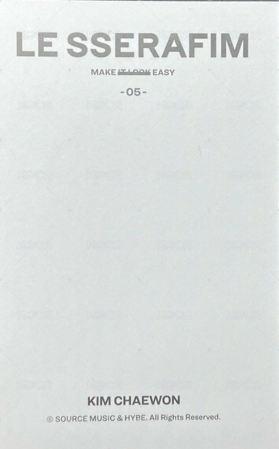 EASY 隨機卡 拍立得 背面