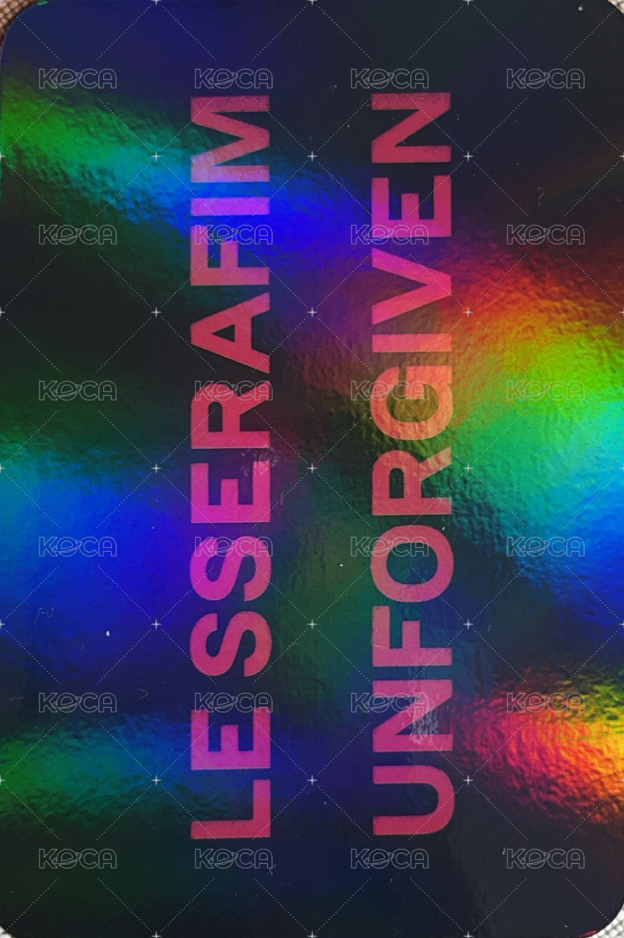 UNFORGIVEN mk 特典卡  背面