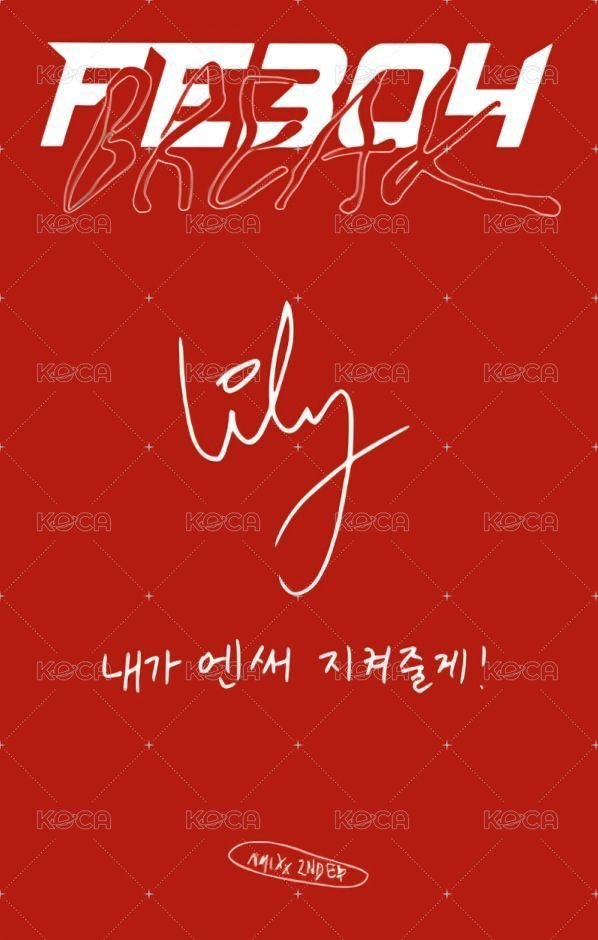 BREAK 專輯卡 普版 Mixx Blood 專卡莉 背面