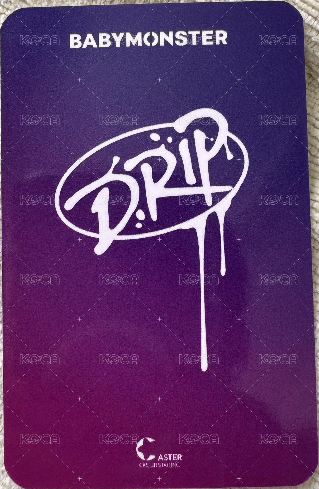 DRIP 滿額卡 上海深圳快閃專輯滿額卡Rami 背面