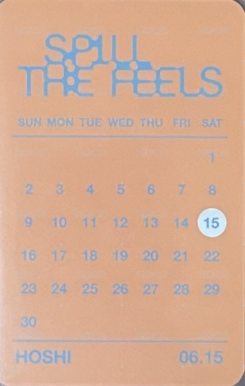 MINI12 yes24 CARAT ver. 特典卡  背面