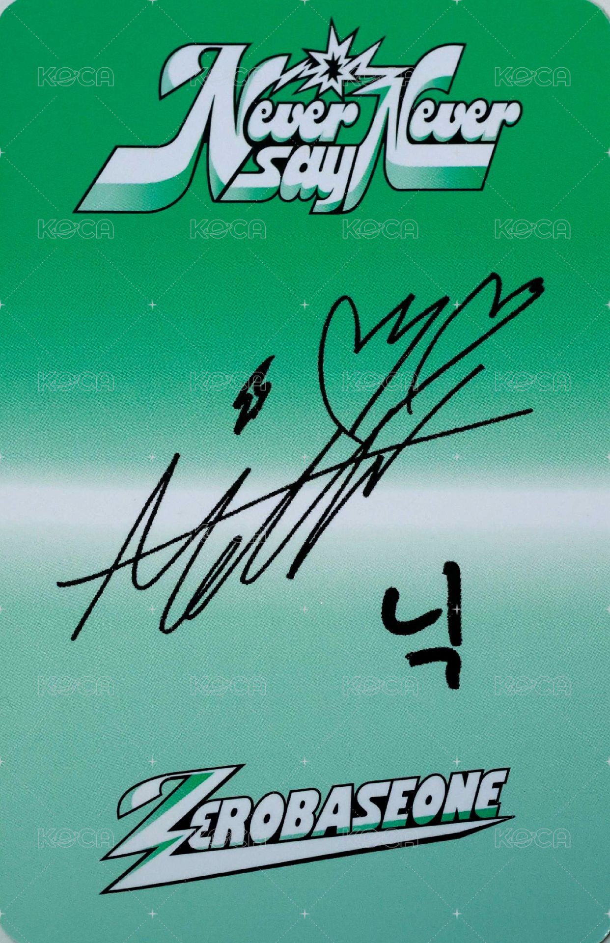 正規一 專輯卡 ICON ver. 背面