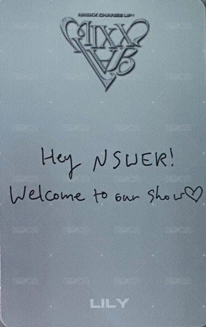 MIXX LAB 入場卡 / 場限卡 Day1 入場卡 背面