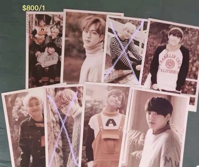 BTS防彈少年團 撕頁To簽+紙條、稀有早期官方周邊 17520、22920