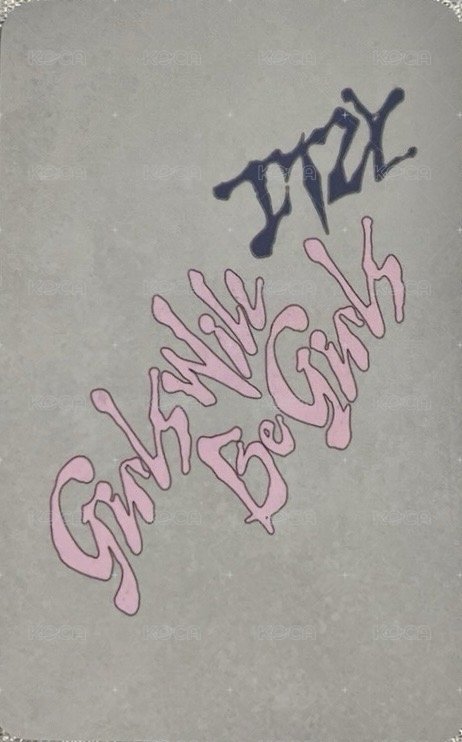 GWBG 迷十 jyp 預售 特典卡 特別版 背面