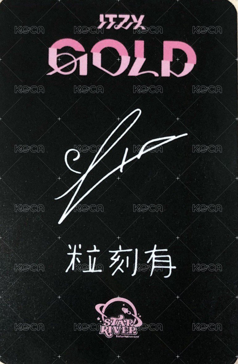 GOLD sr 預售 特典卡 A ver. 背面