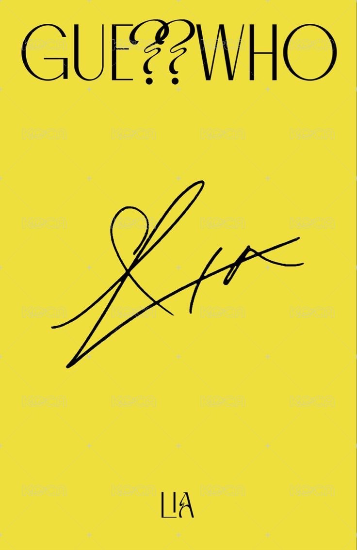 GUESS WHO 專輯卡  背面