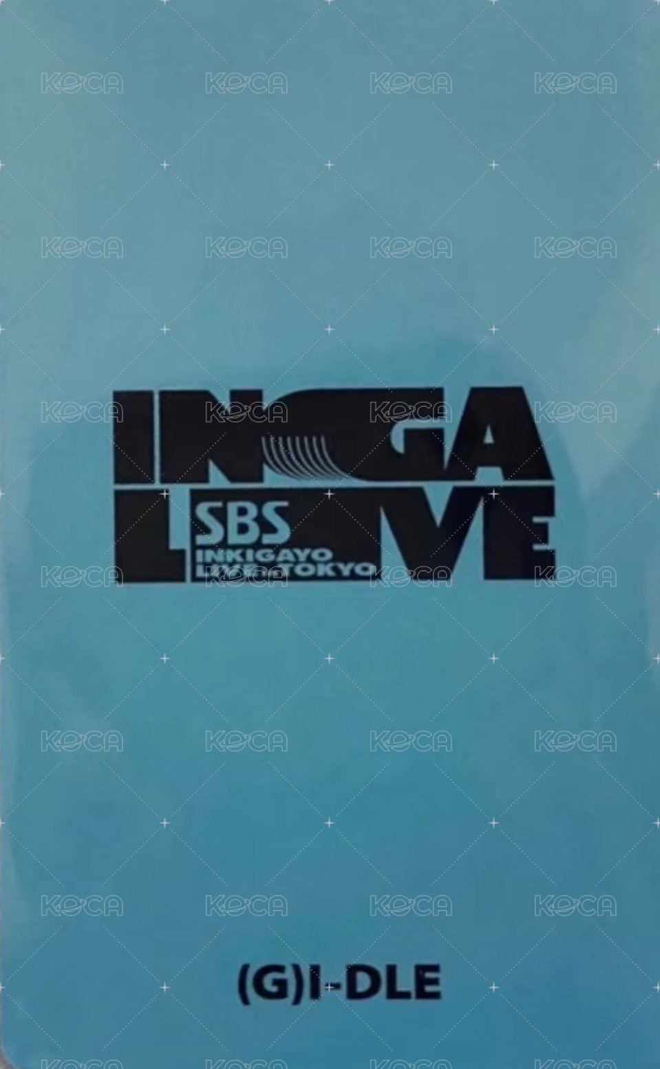 2023 SBS 東京人氣歌謠 周邊卡 SBS 日本 背面