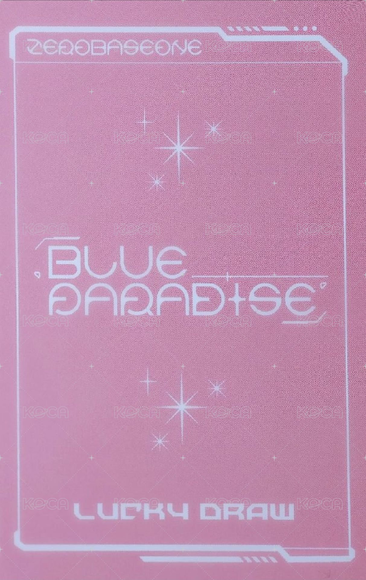 迷五 am 幸運卡 兔毯 ver. 背面