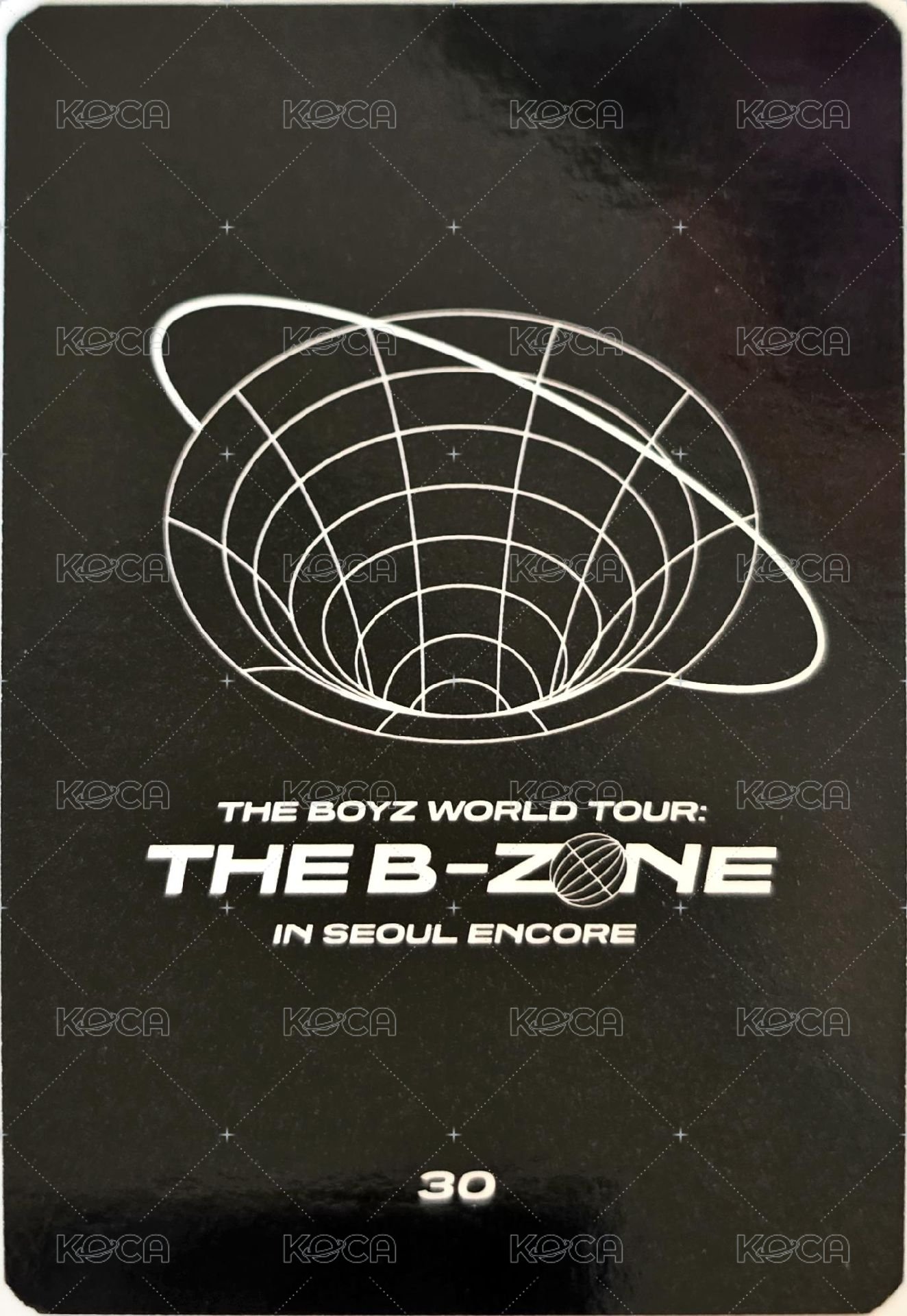THE BOYZ WORLD TOUR : THE B-ZONE IN SEOUL ENCORE 隨機卡  背面