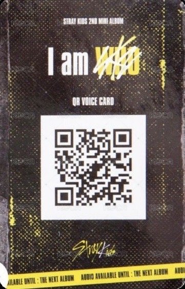 I am WHO 專輯卡 黑版 背面