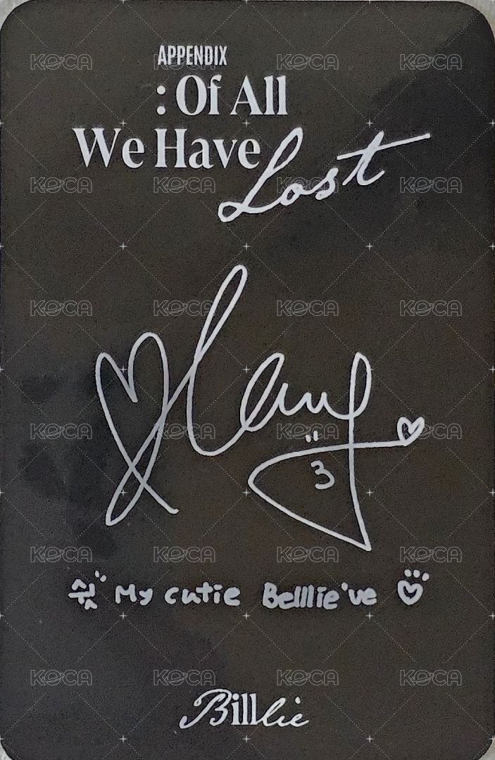 迷你五 專輯卡  背面