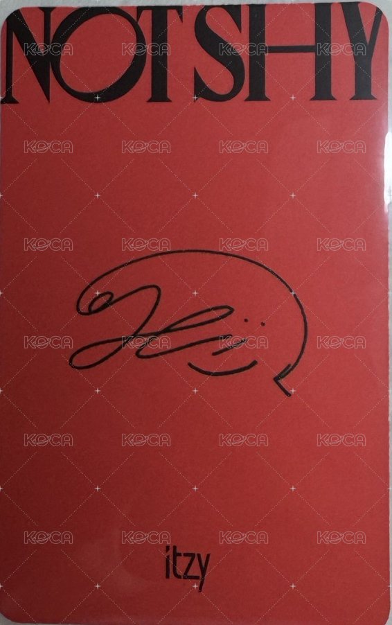 Not Shy 專輯卡  背面