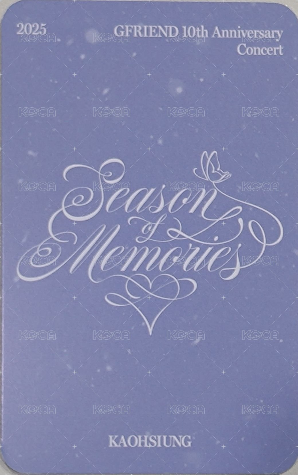 10th CON 入場卡 / 場限卡 高雄場Day1 背面