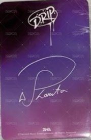 DRIP QQ音樂 單封 特典卡 tme 背面