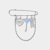 FOREVER 鑰匙圈吊飾 迴紋針