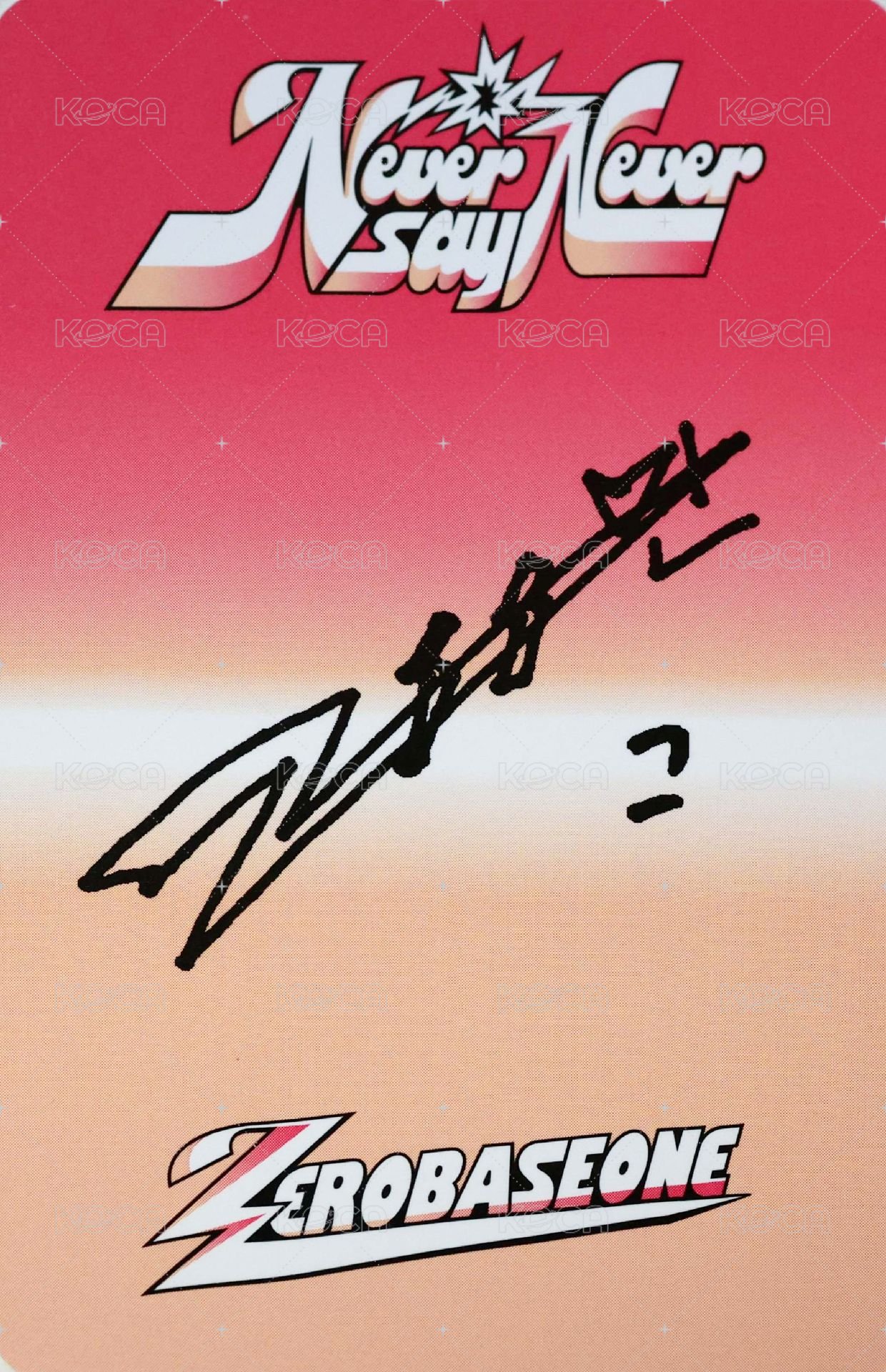 正規一 專輯卡 ICON ver. 背面