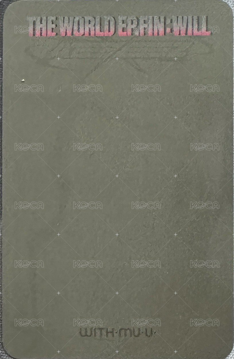 Will wm 幸運卡 A ver. 背面