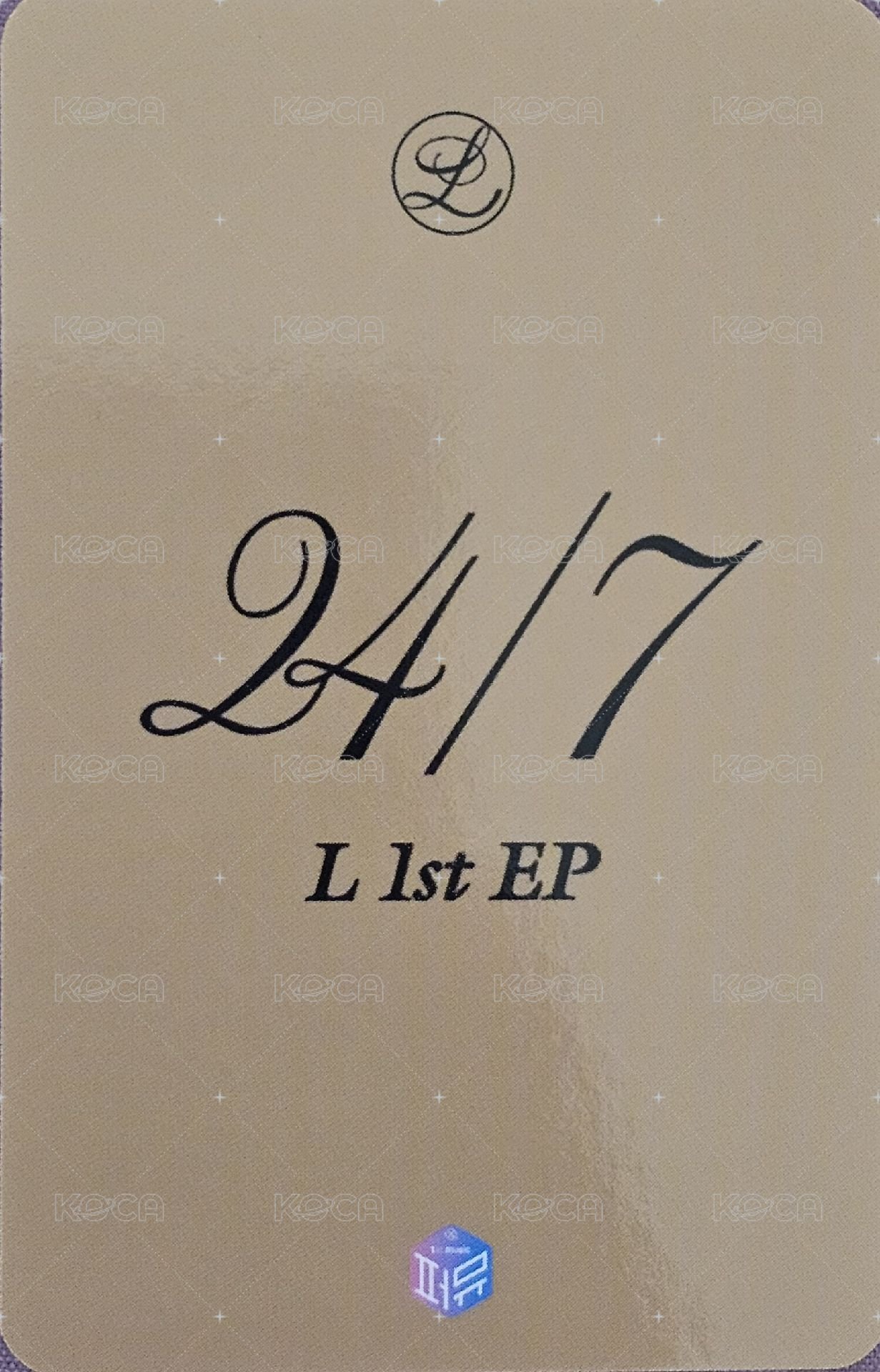 24/7 1stmusic 線上 1.0 簽售卡  背面