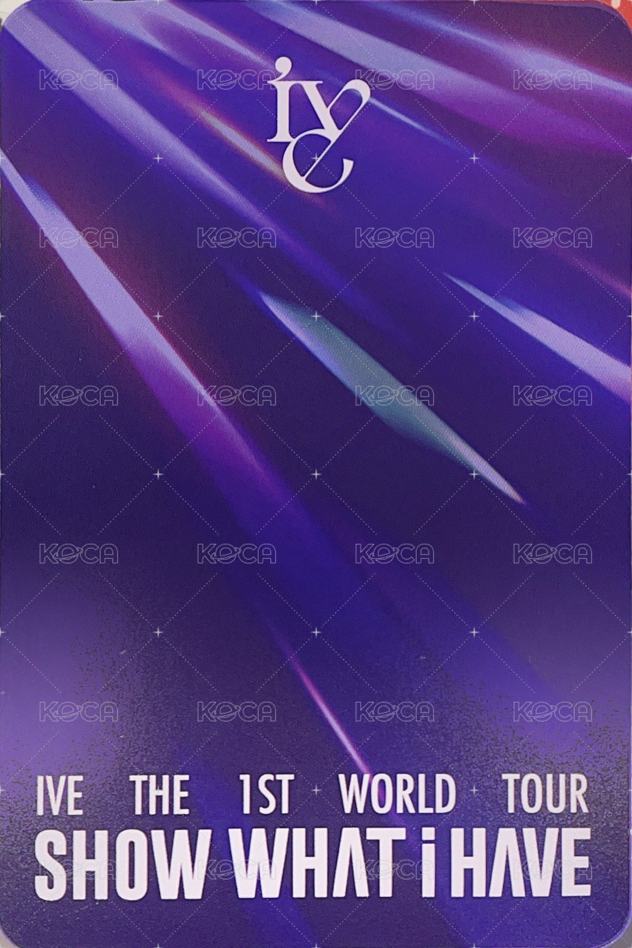 SHOW WHAT I HAVE 演唱會 DVD / CD 卡 Blu-ray 固配卡 背面