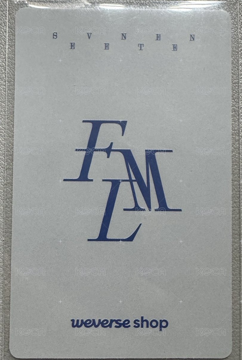 MINI10 wvs CARAT ver  特典卡  背面