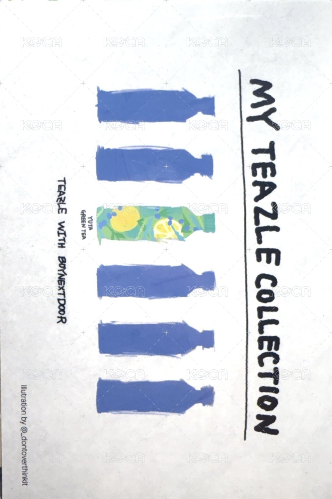 TEAZLE 代言 明信片  背面