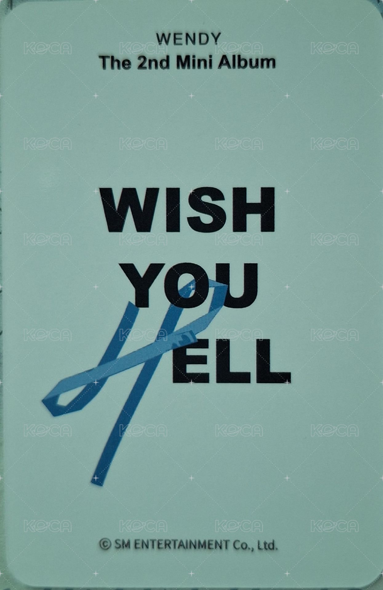 WISH YOU HELL am 特典卡  背面