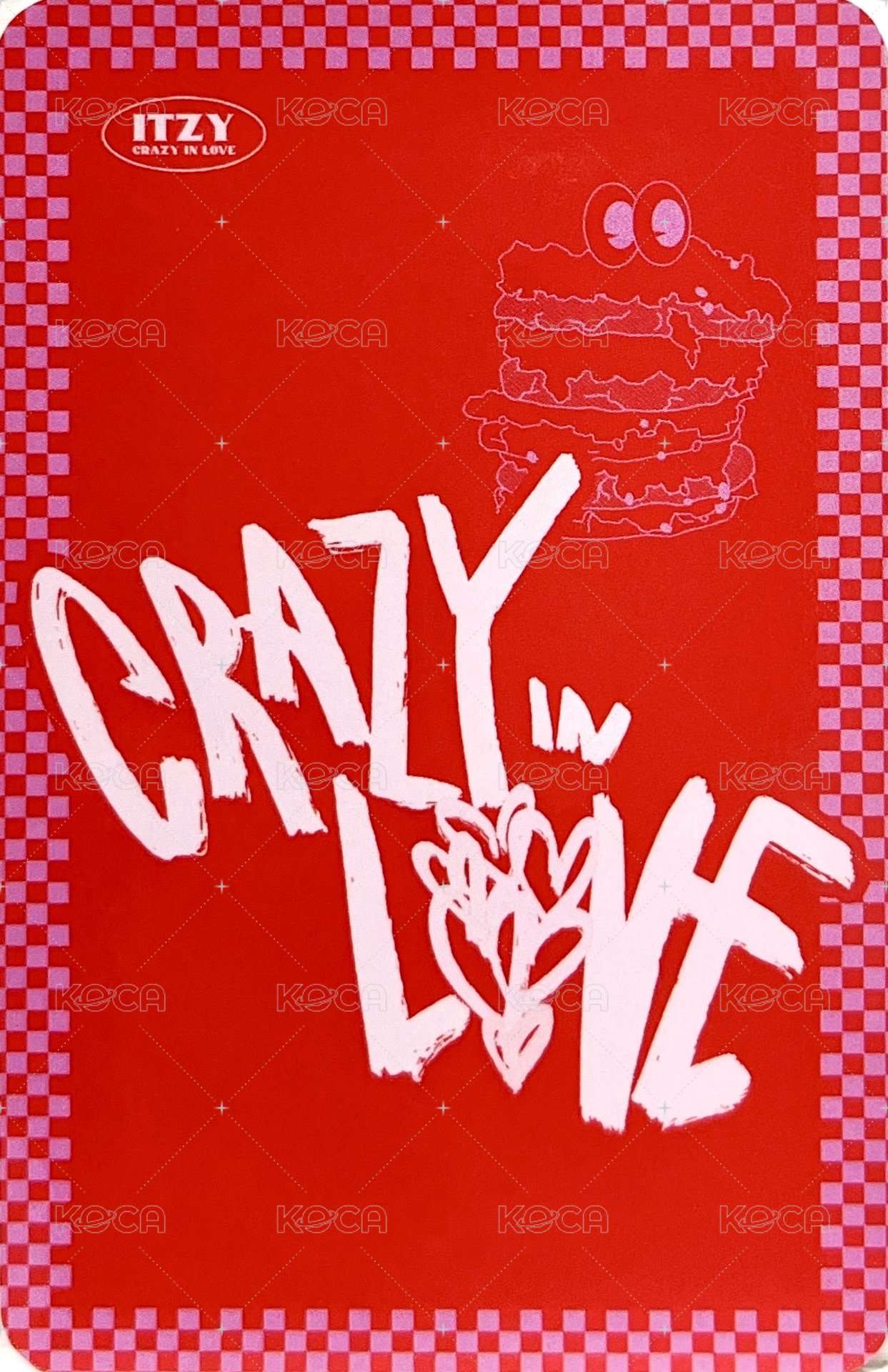 CRAZY IN LOVE hello82 預售 特典卡  背面