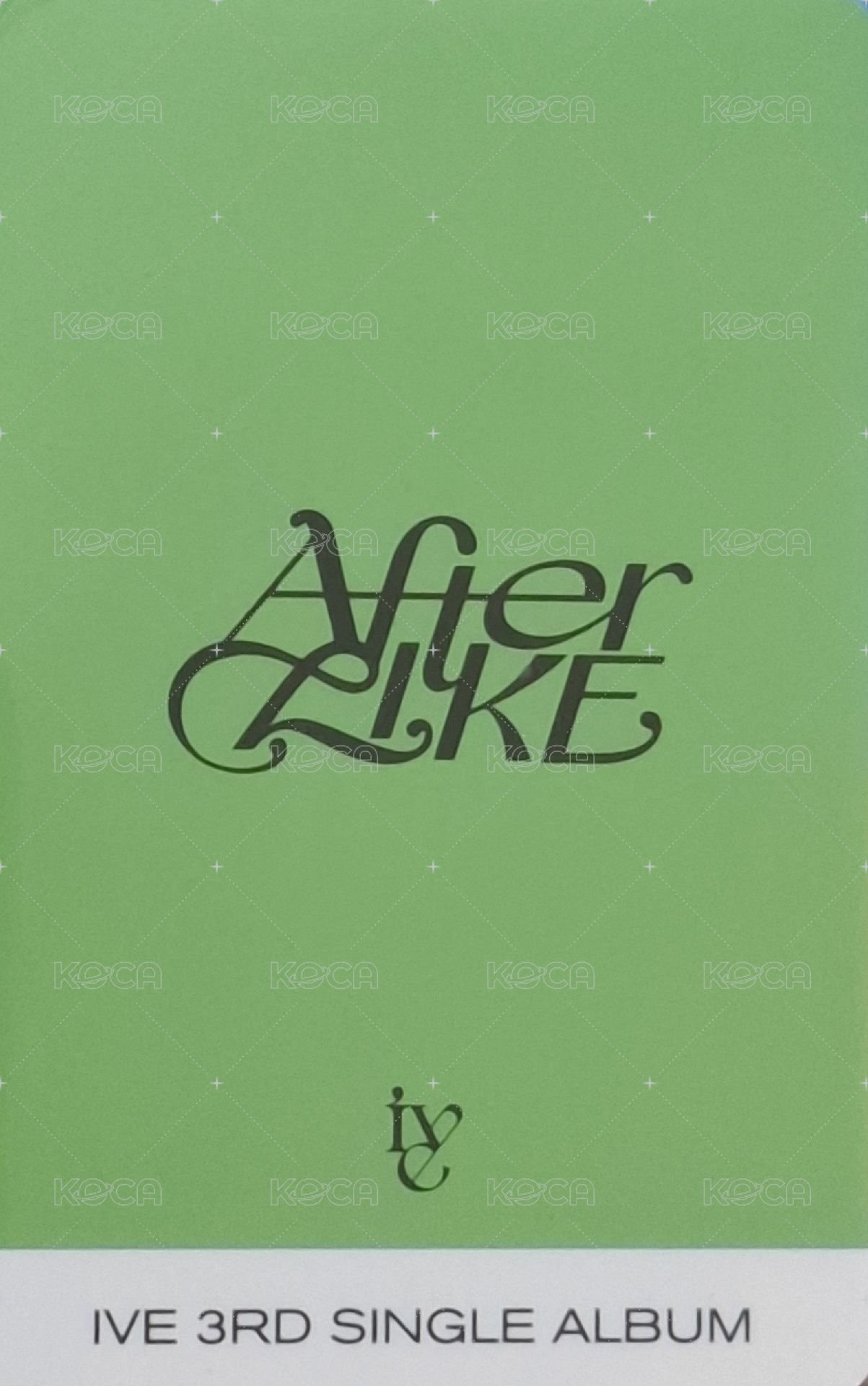 After LIKE 專輯卡 綠版員 背面