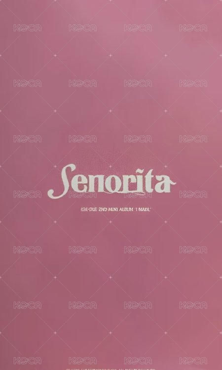 大小姐 打歌卡 禮帽 背面